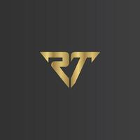 Alphabet Initials logo RT, TR, T and R vector