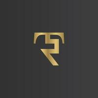 Alphabet Initials logo RT, TR, T and R vector