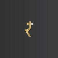 Alphabet Initials logo RT, TR, T and R vector