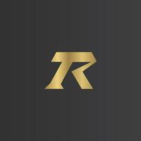 Alphabet Initials logo RT, TR, T and R vector