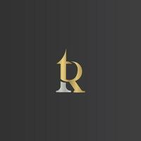 Alphabet Initials logo RT, TR, T and R vector
