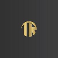 Alphabet Initials logo RT, TR, T and R vector