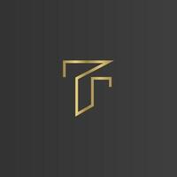 Alphabet Initials logo RT, TR, T and R vector