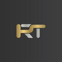 Alphabet Initials logo RT, TR, T and R vector