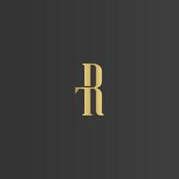 Alphabet Initials logo RT, TR, T and R vector