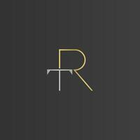 Alphabet Initials logo RT, TR, T and R vector