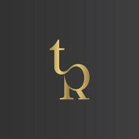 Alphabet Initials logo RT, TR, T and R vector