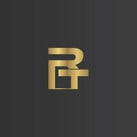 Alphabet Initials logo RT, TR, T and R vector