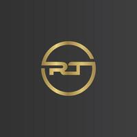Alphabet Initials logo RT, TR, T and R vector