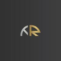Alphabet Initials logo RT, TR, T and R vector