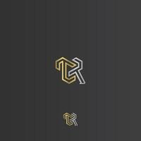 Alphabet Initials logo RT, TR, T and R vector