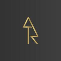 Alphabet Initials logo RT, TR, T and R vector