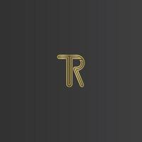 Alphabet Initials logo RT, TR, T and R vector