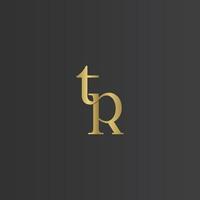 Alphabet Initials logo RT, TR, T and R vector