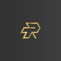 Alphabet Initials logo RT, TR, T and R vector