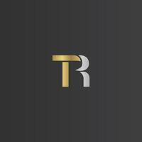 Alphabet Initials logo RT, TR, T and R vector