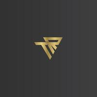 Alphabet Initials logo RT, TR, T and R vector