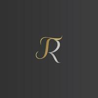 Alphabet Initials logo RT, TR, T and R vector