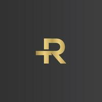 Alphabet Initials logo RT, TR, T and R vector