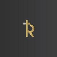 Alphabet Initials logo RT, TR, T and R vector
