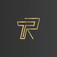 Alphabet Initials logo RT, TR, T and R vector