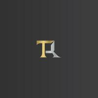 Alphabet Initials logo RT, TR, T and R vector