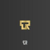 Alphabet Initials logo RT, TR, T and R vector