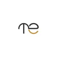ET, TE, E AND T Abstract initial monogram letter alphabet logo design vector