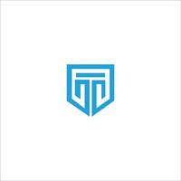 Initial letter t logo or tt logo vector design template