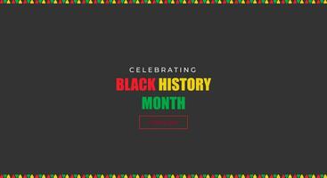 Black History Month. African American history, design for background, banner, poster vector