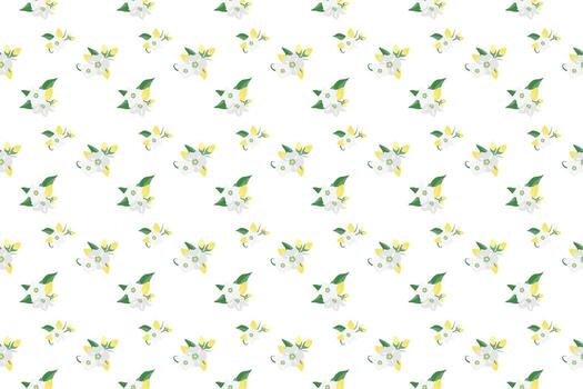 white flower arrange as seamless pattern background vector
