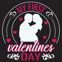 VALENTINE'S DAY T-SHIRT DESIGN vector