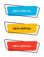 Flat Trendy New Arrival E-Commerce Banner vector