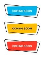 Flat Trendy Coming Soon E-Commerce Banner vector