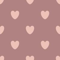 Seamless pattern with Hearts. Vector illustration in flat style.