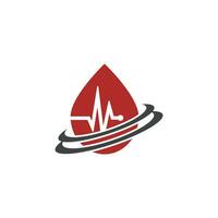 Blood droop icon logo design vector