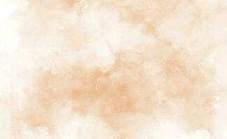 Peach abstract watercolor texture background. Vector beige watercolour pattern