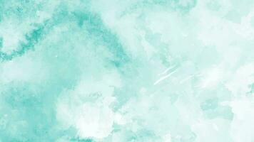 Mint abstract watercolor texture background. Green watercolour brush splash pattern vector