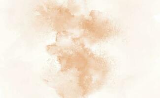 Peach abstract watercolor texture background. Vector beige watercolour pattern