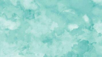 Mint abstract watercolor texture background. Green watercolour brush splash pattern vector