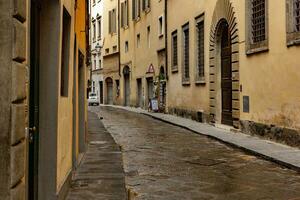 Photo with the panorama of the medieval city of Florence in the region of Tuscany, Italy