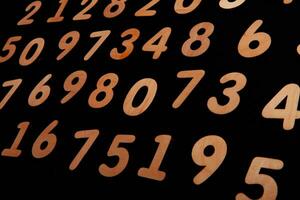 Background of numbers. from zero to nine. Numbers texture. Finance data concept. Matematic. Seamless pattern with numbers. financial crisis concept. Business success. photo