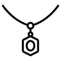 Necklace object illustration vector