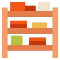 Shelves Grocery object illustration vector