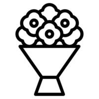 ramo de flores objeto ilustración vector