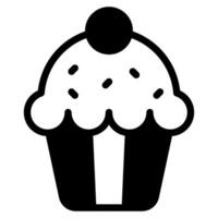 Cupcake object illustration vector