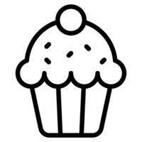 Cupcake object illustration vector