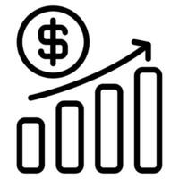 incrementar objeto ilustración vector