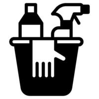 limpieza herramientas tienda de comestibles objeto ilustración vector