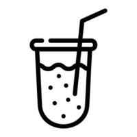 soda cola Line Icon Background White vector